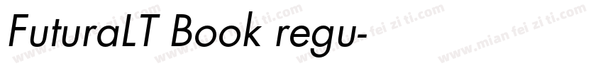 FuturaLT Book regu字体转换